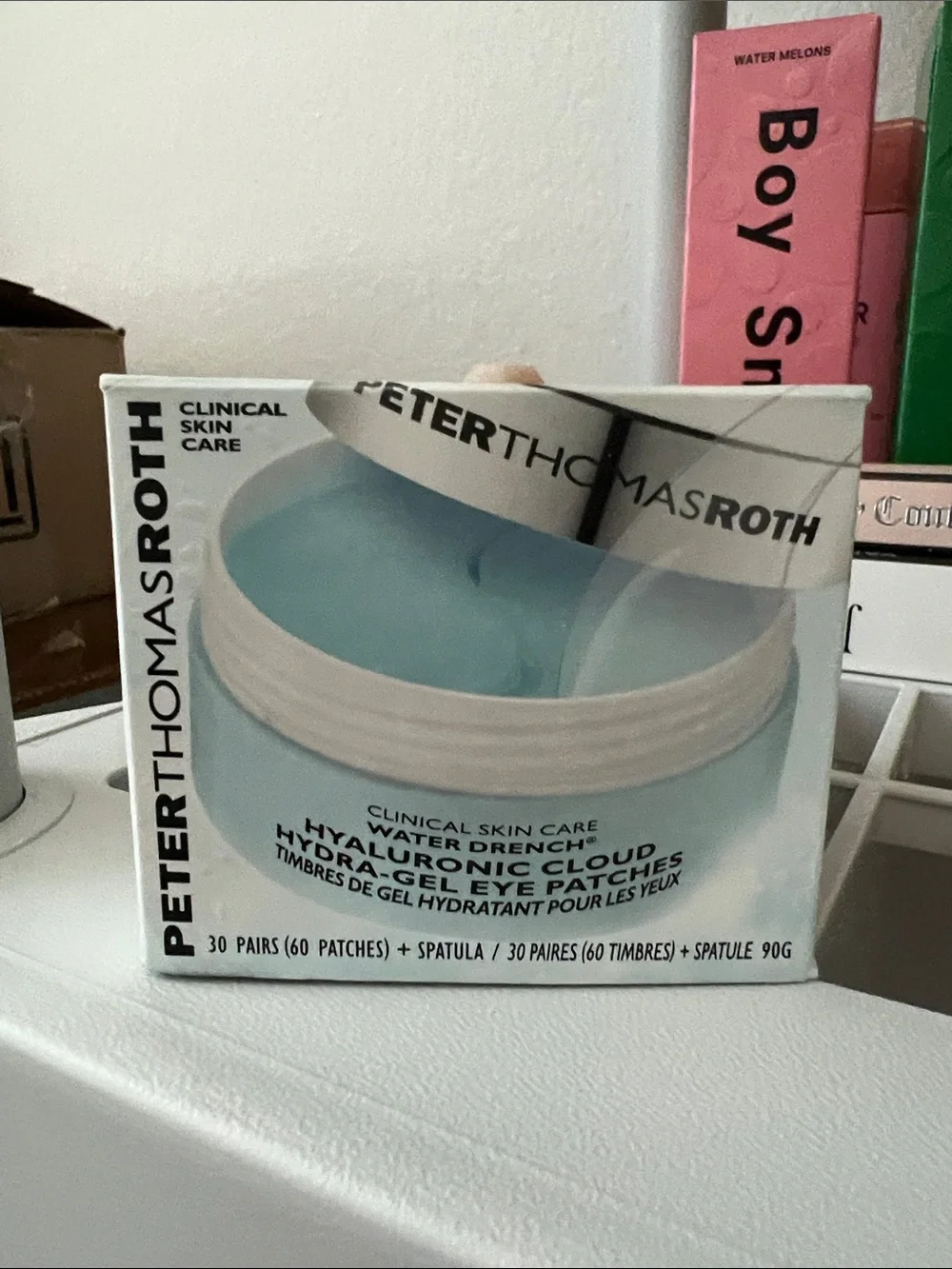 Peter Thomas Roth Hyaluronic Eye Patch Jar - Light Blue & White